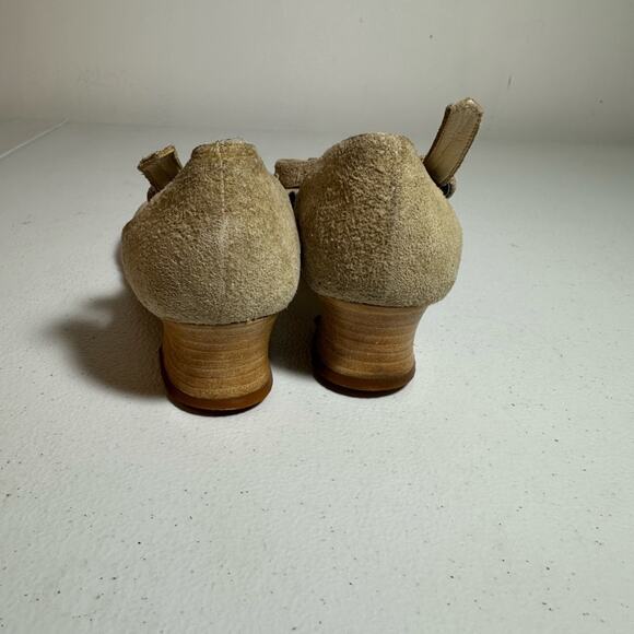 Joan and David Tan Women's Suede Heels - Picture 9 of 14